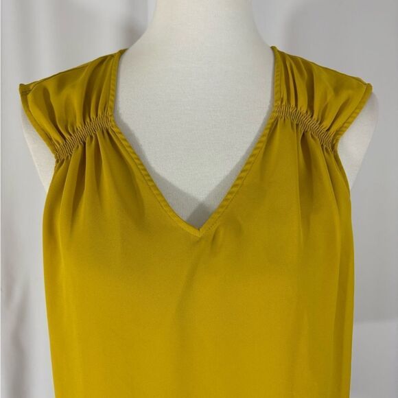 LOFT Mustard Yellow Sleeveless Top - Picture 3 of 6